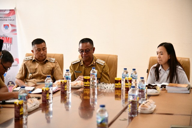 Bupati Oskar Manoppo bersama tim BPK dalam exit meeting pemeriksaan LKPD di Kabupaten Boltim