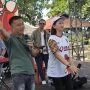Wakil Bupati Boltim Argo V. Sumaiku bersama peserta dalam kegiatan Likupang Funwalk 2025 di Minahasa Utara.