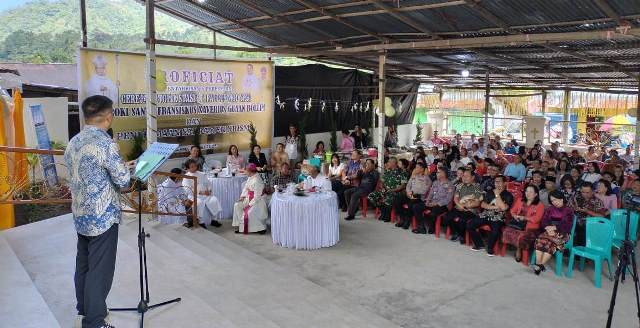 Wakil Bupati Argo Sumaiku meresmikan Gereja Katolik Stasi St. Paulus Modayag di Bolaang Mongondow Timur
