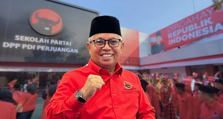 Ketua DPC PDIP Bolmut Amin Lasena saat menyampaikan kesiapan partai hadapi pemilu terpisah 2029