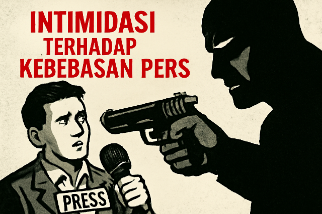 Tiga anggota Polres Bolmut mendatangi rumah jurnalis Supli saat hujan deras. Diduga untuk menekan Supli membuka sumber informasi proyek APBN