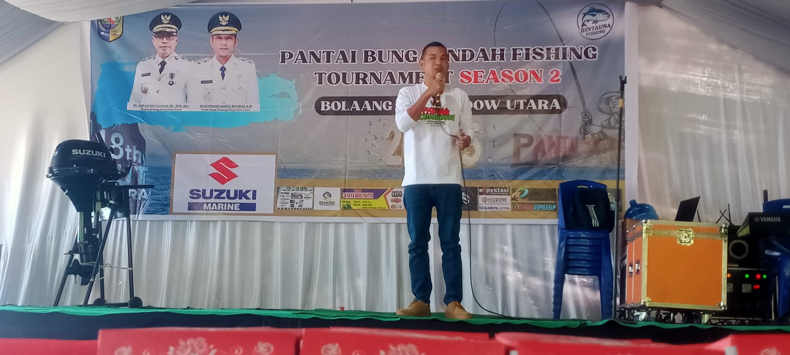 Wakil Bupati Bolaang Mongondow Utara, Moh. Aditya Pontoh, membuka secara resmi kegiatan PBIFT Season 2 di Bintauna.
