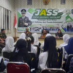 Sosialisasi program Jaksa Sahabat Sekolah di Kejari Boltara, dengan peserta Duta Pelajar Adhyaksa yang terdiri dari perwakilan siswa SMP, didampingi pejabat Dinas Pendidikan.
