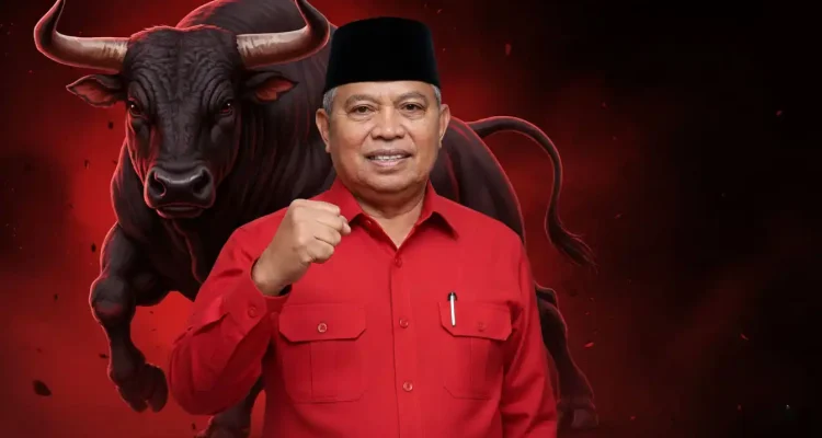 Ketua DPC PDI Perjuangan Boltara Drs. Hi. Amin Lasena, MAP [Foto Dokumen binadow.com]