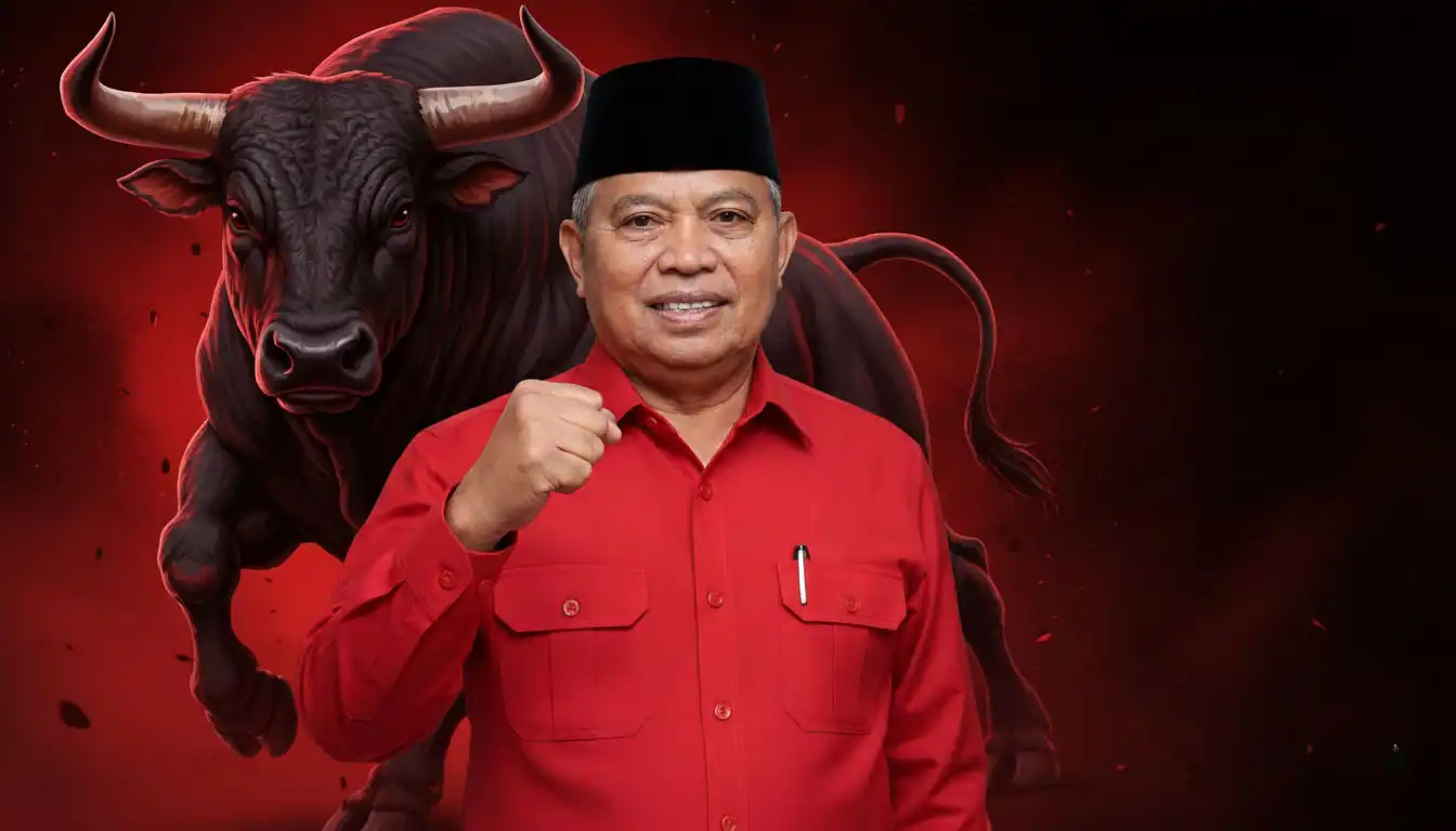 Ketua DPC PDI Perjuangan Boltara Drs. Hi. Amin Lasena, MAP [Foto Dokumen binadow.com]