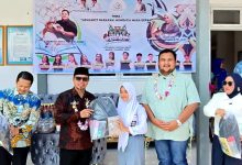 Bupati Bolaang Mongondow Utara Sirajudin Lasena membuka kampanye literasi World Book Day 2026 di SMA Negeri 1 Bintauna