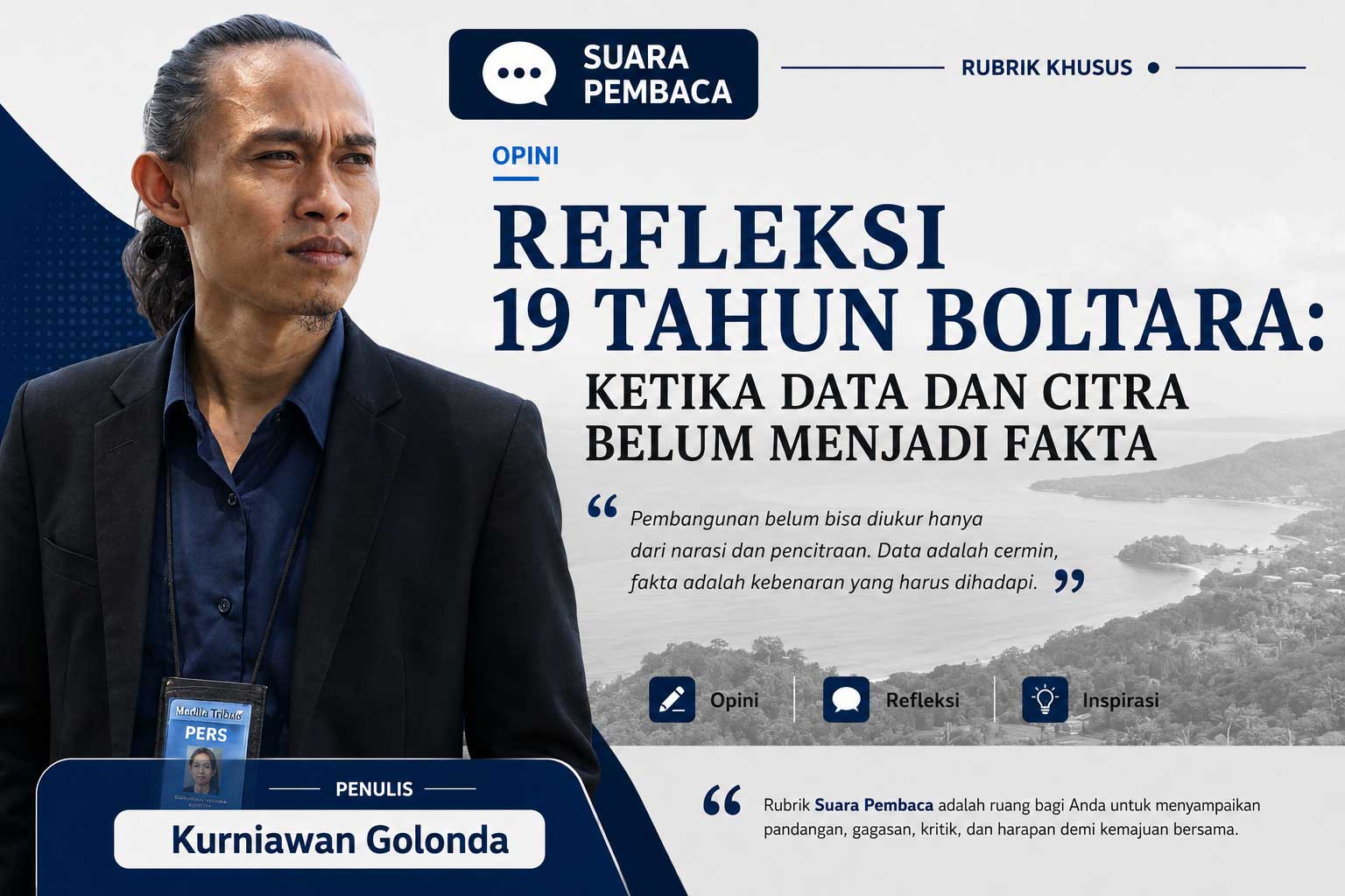 Refleksi HUT ke-19 Kabupaten Bolaang Mongondow Utara menyoroti pembangunan daerah, kesejahteraan masyarakat, dan tantangan sosial di tengah budaya pencitraan pemerintahan.