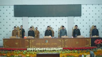 Rapat paripurna DPRD Boltara membahas usul pemberhentian Ketua DPRD dan pengumuman calon pengganti pimpinan DPRD masa jabatan 2024–2029, Senin (15/6/2026