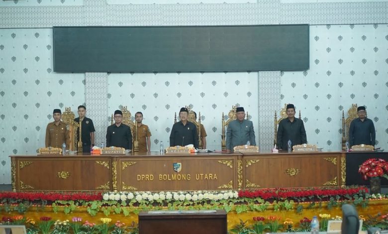 Rapat paripurna DPRD Boltara membahas usul pemberhentian Ketua DPRD dan pengumuman calon pengganti pimpinan DPRD masa jabatan 2024–2029, Senin (15/6/2026
