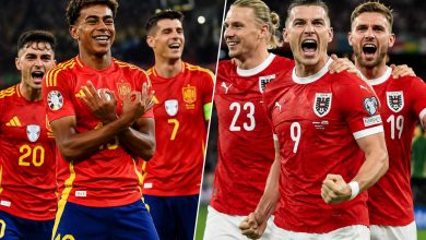Spanyol (kiri) dan Austria akan bertarung memperebutkan tiket 16 besar Piala Dunia 2026